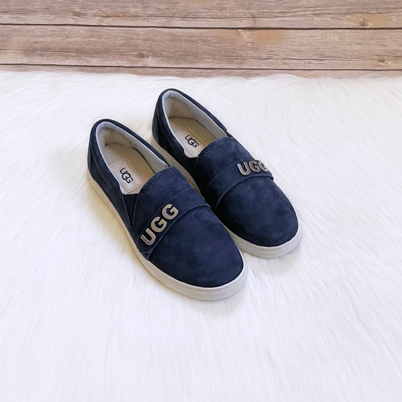 UGG Women’s Kitlyn UGG Charm Navy Slip On Sneakers - Picture 6 of 8